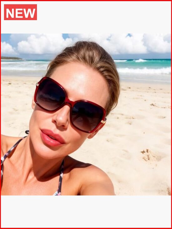 Vintage Square Polarized Sunglasses UV400 Protection for Women main image 6